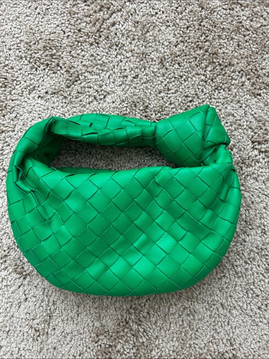 Bottega Veneta Handbags - Bottega Veneta Knotted Intrecciato Hobo Bag in Bright Green.
NWOT 
BEST OFFER